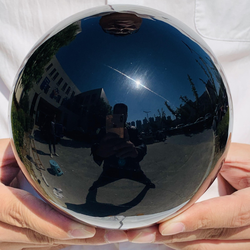 5.51LB Natural Obsidian Crystal Ball Quartz Crystal Energy Ball Reiki Healing