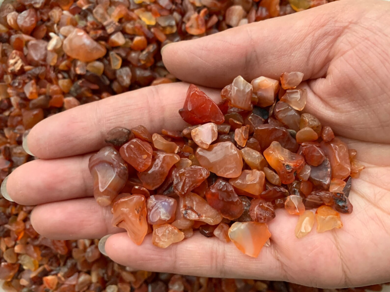 Grade A++ Semi Tumbled Gemstone Mini Chips 3 - 18 mm, Wholesale Bulk Lot