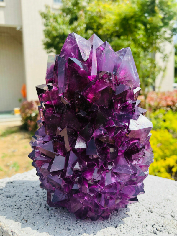 Home Decor Purple Potassium ALUM Octahedral Crystals , Stunning Crystal