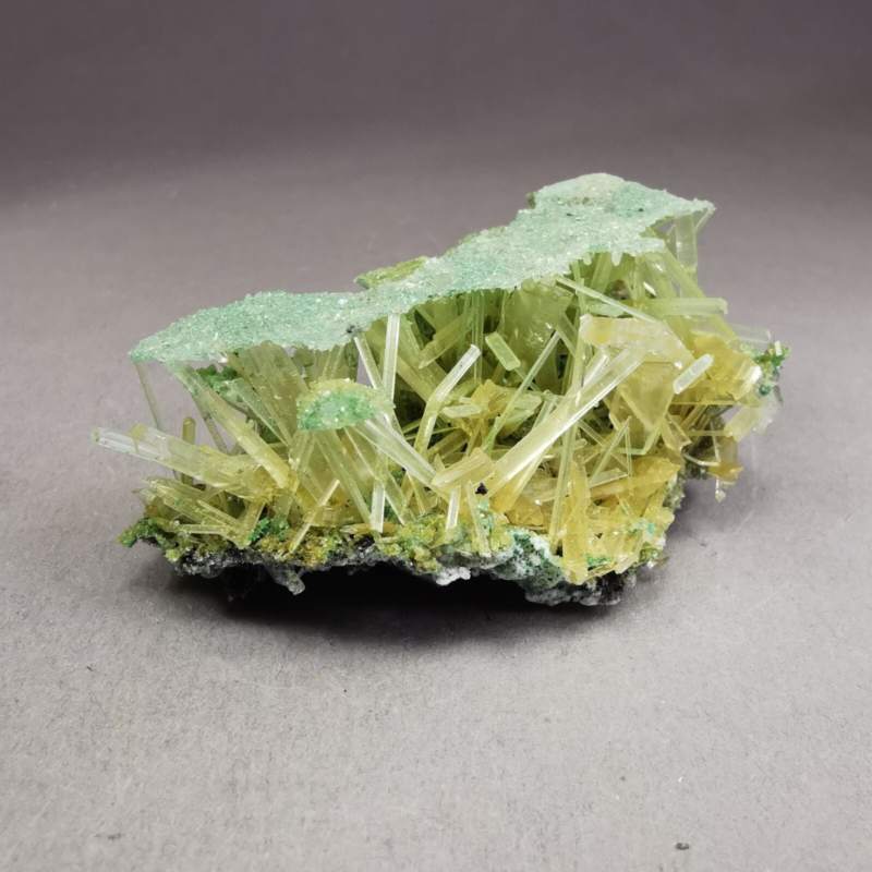 8.57 g RARE Gypsum var. Selenite w. Atacamite / Poland / Rough Crystal Specimen