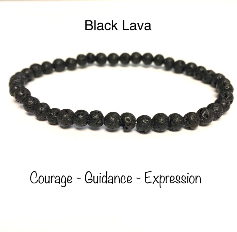 Natural Stone Stretch Bracelet 4mm - Healing Gemstone Beaded thin stackable USA