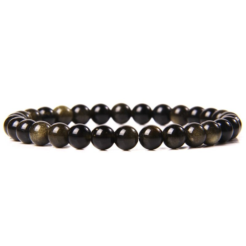 Handmade Natural 6mm Crystal Agates Stretch Bracelet for Women Men Jewelry Gifts