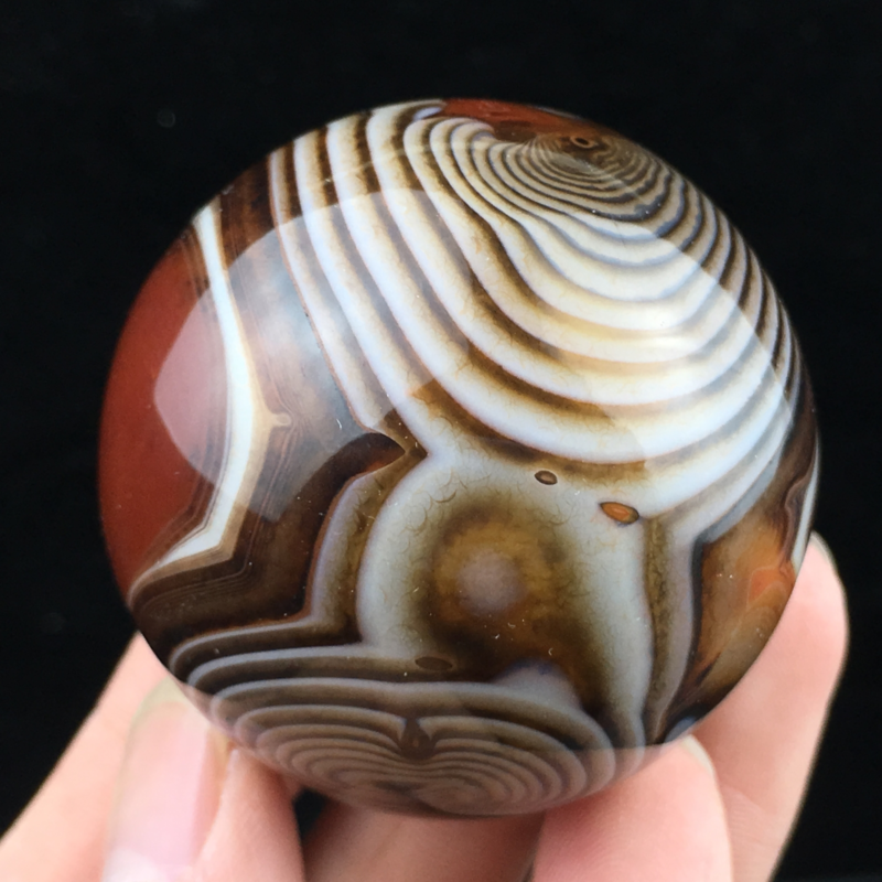 Natural Quartz Crystal lace agate Sphere Ball Reiki Divination ball 30mm+ 1PC