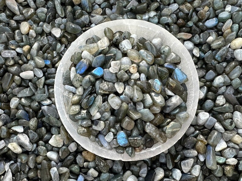 Grade A++ Semi Tumbled Gemstone Mini Chips 3 - 18 mm, Wholesale Bulk Lot