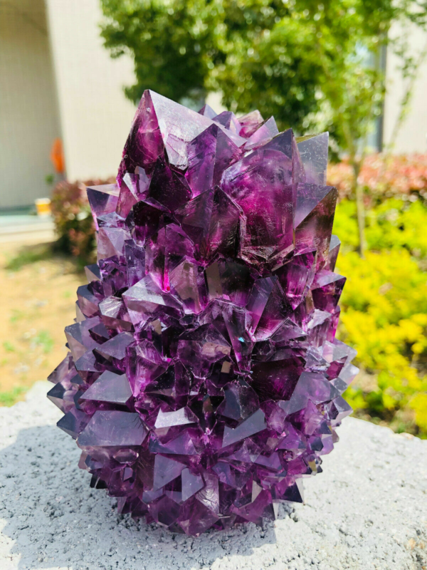 Home Decor Purple Potassium ALUM Octahedral Crystals , Stunning Crystal
