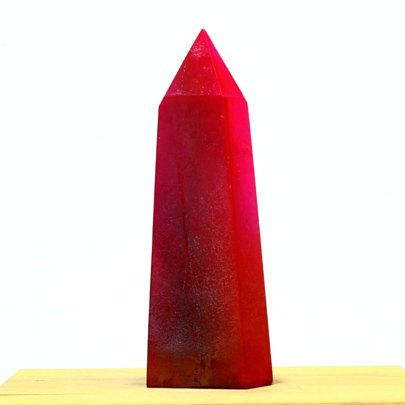 363g Electroplated Natural Crystal Quartz Tower Crystal Point rainbow Healing