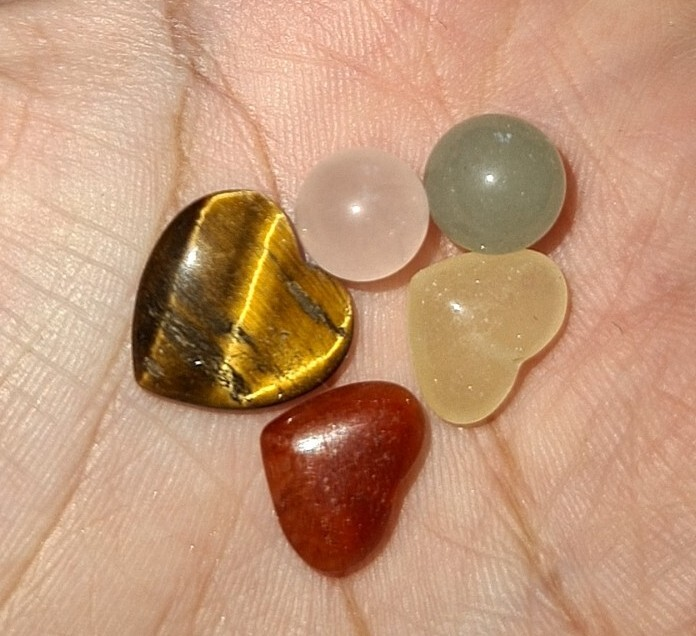Crystal Mixed Bundle JobLot Sphere Large Heart Palmstone Bracelet Worry Stone...