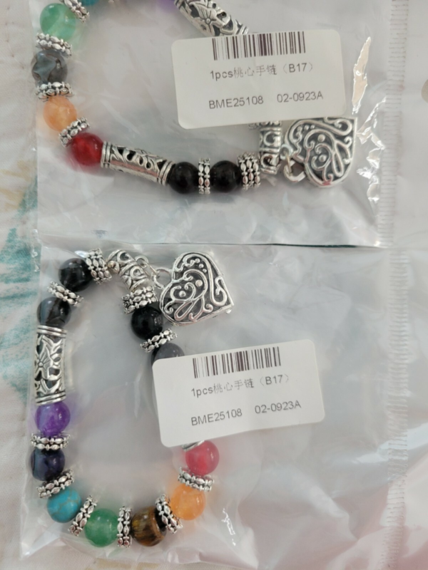 Hithop 10MM 7 Chakra Religion Healing Balance Stone Beaded Bracelet Yoga Reiki C