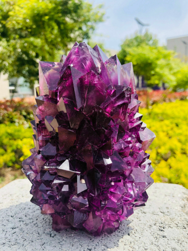 Home Decor Purple Potassium ALUM Octahedral Crystals , Stunning Crystal