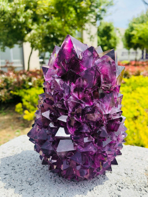 Home Decor Purple Potassium ALUM Octahedral Crystals , Stunning Crystal