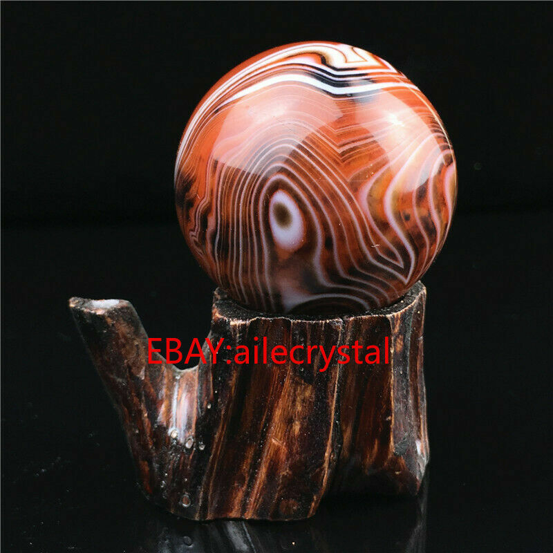 Natural Quartz Crystal lace agate Sphere Ball Reiki Divination ball 30mm+ 1PC