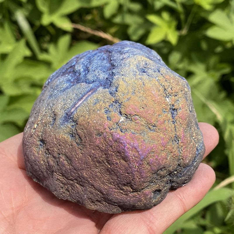 230g Electroplating color Natural Crystal Agate cave ornaments crystal cluster q