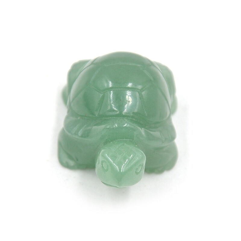 Natural Quartz Carved Longevity Tortoise Crystal Healing Gemstone Animal Turtle