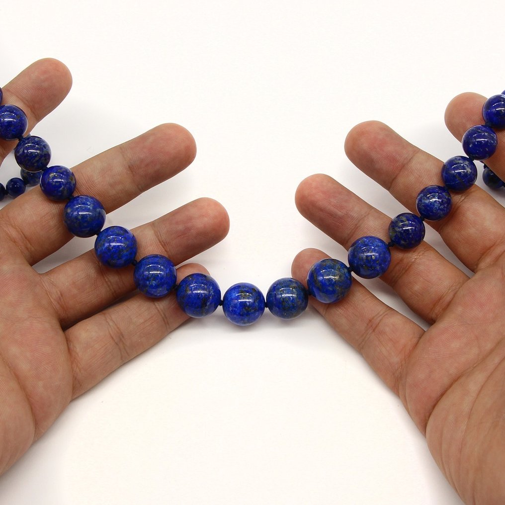Lazurite - Lapis Lazuli Lapis Lazuli Necklace - 650×16×16 mm - 130 g