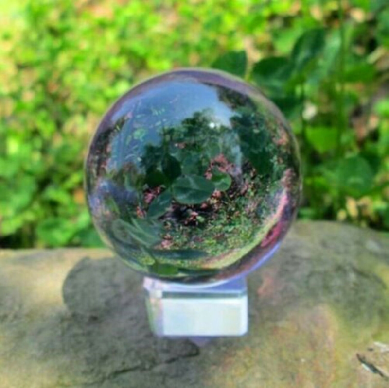 Asian Rare Natural Quartz Clear Magic Crystal Healing Ball Sphere 40mm + Stand