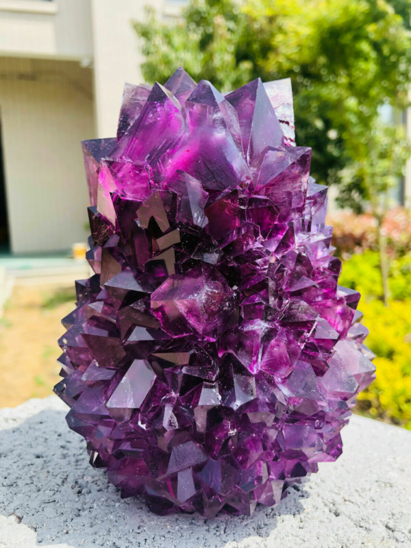 Home Decor Purple Potassium ALUM Octahedral Crystals , Stunning Crystal