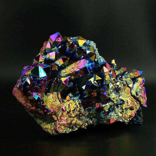 3294g Colourful Crystal Cluster Quartz Mineral Specimen Decoration Electroplate