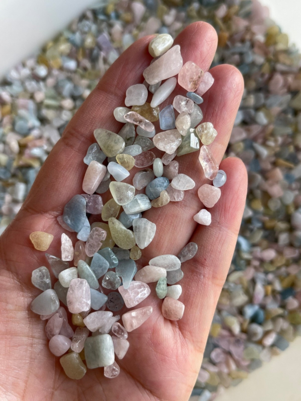 Grade A++ Semi Tumbled Gemstone Mini Chips 3 - 18 mm, Wholesale Bulk Lot