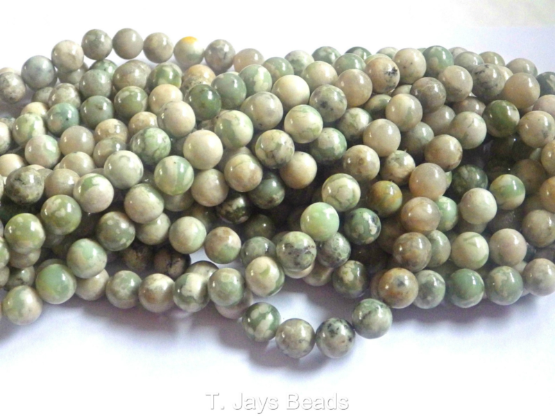8mm Semi Precious Gemstone Rounds Beads for Jewellery Making (app. 46-50 beads)
