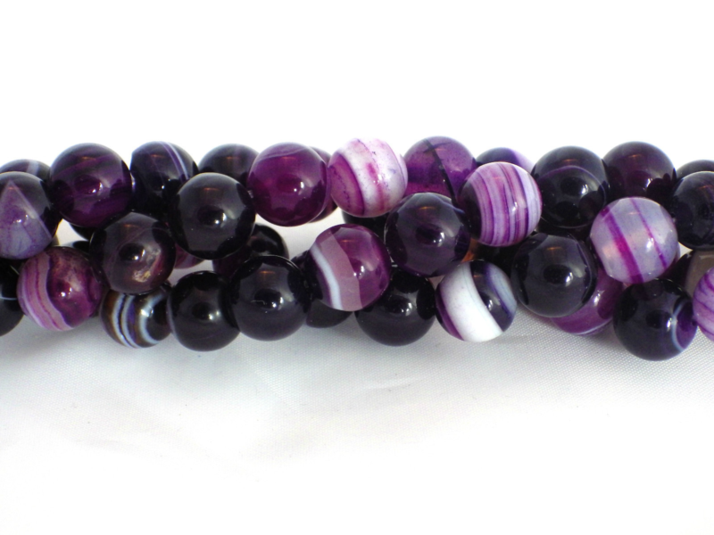 8mm Semi Precious Gemstone Rounds Beads for Jewellery Making (app. 46-50 beads)