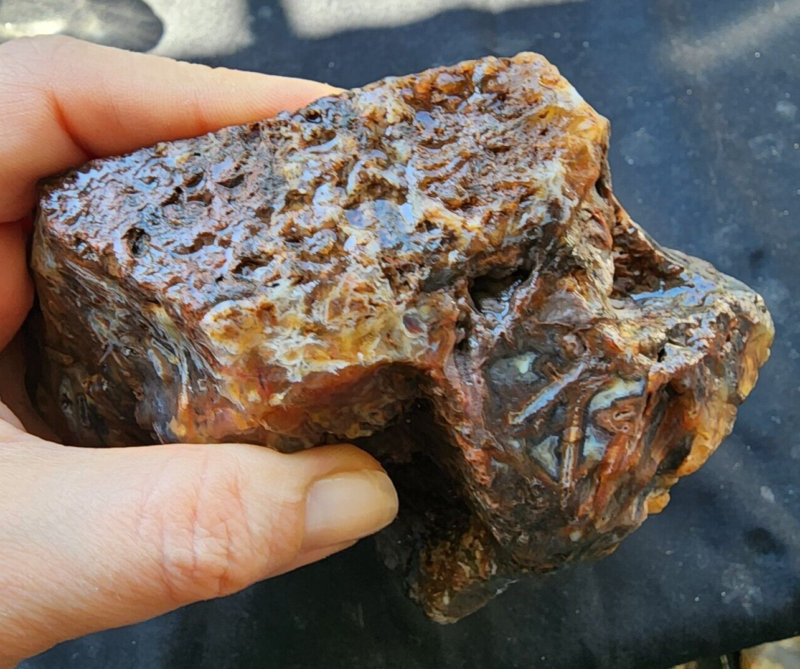 2.5 lbs (1.15 kg) Blue Agate Slab Quartzite, Raw Agate, Agate Rough Lapidary Materials