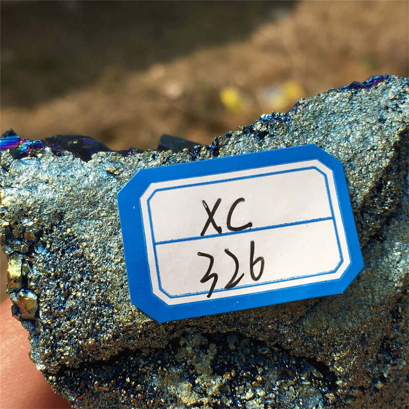 320g Electroplate Rainbow cluster quartz crystal mineral specimen reiki healing