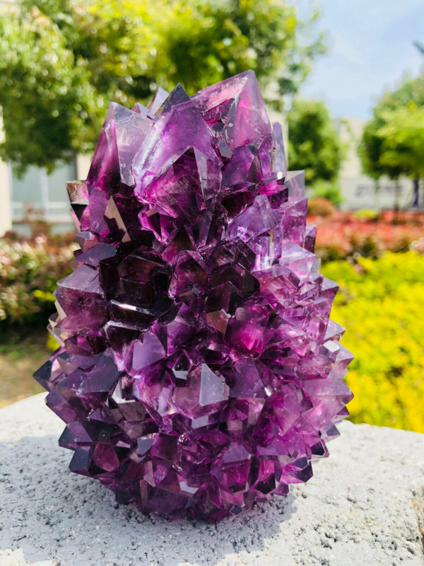 Home Decor Purple Potassium ALUM Octahedral Crystals , Stunning Crystal