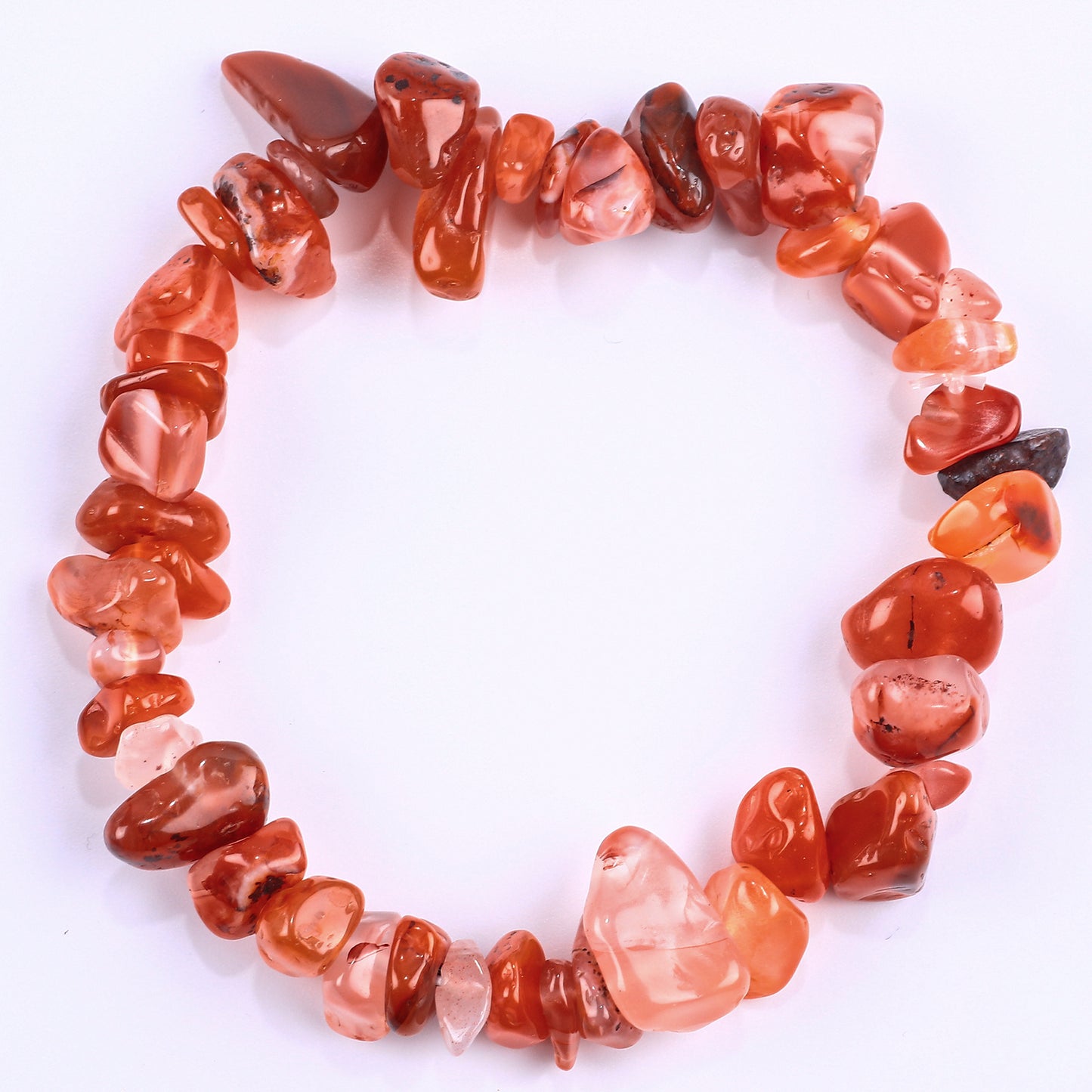 Natural Amethyst Pink Crystal Agate Gravel Bracelet Irregular Bracelet BohemianinsWind Elastic Bracelet