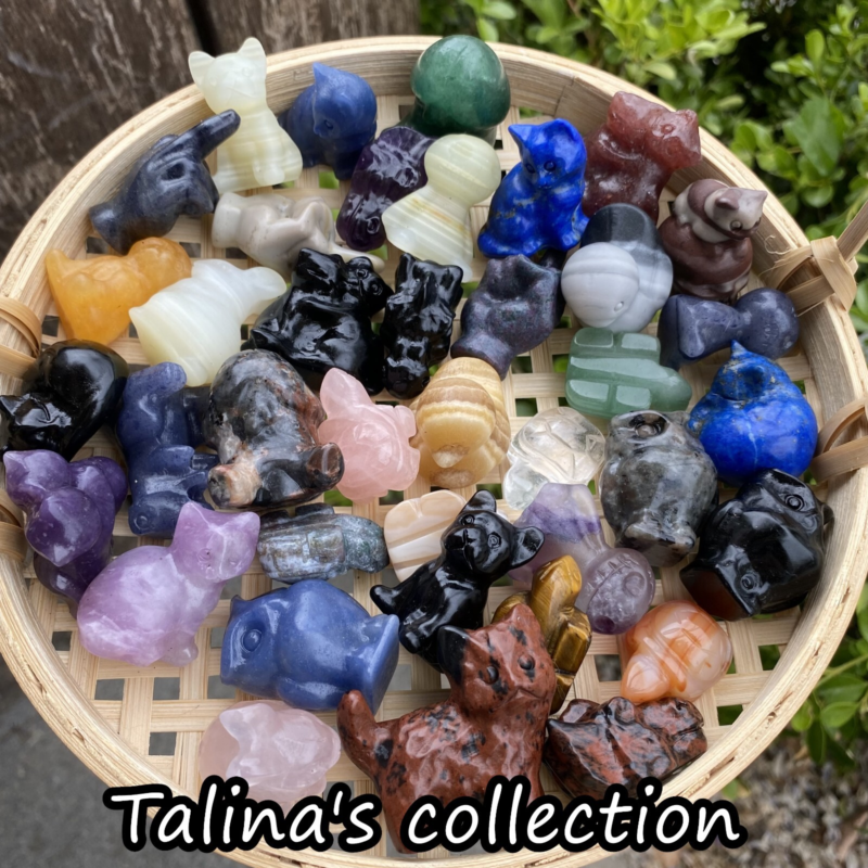 50pc Natural mixed material skull hand-carving quartz crystal gift wholesale
