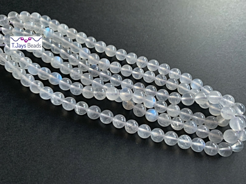 8mm Semi Precious Gemstone Rounds Beads for Jewellery Making (app. 46-50 beads)