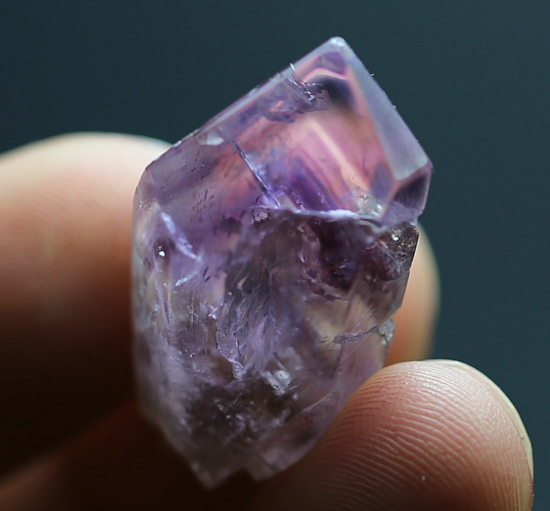 38.4Ct Natural Purple Crystal Amethyst "pyramid" Quartz Polished Specimen