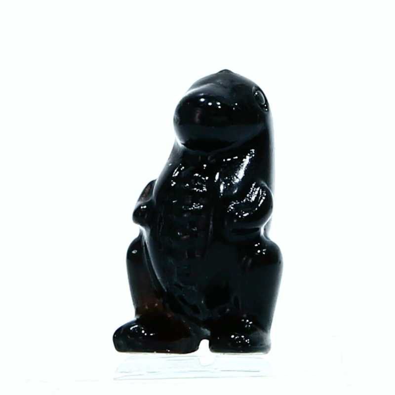 Natural handmade animal carving gem crystal carving folk crafts obsidian dinosau