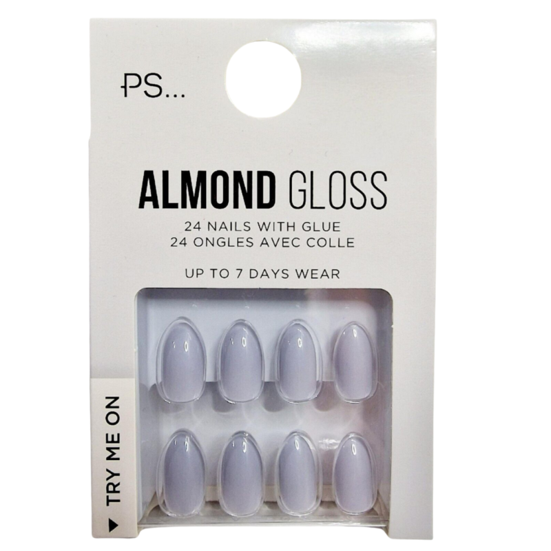 False Nails Press On Fake Tips Stick Coffin Square Full Cover Primark Glue 24pk