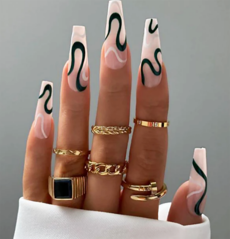 24 Piece Nail Art Press On Tips Fake Nail Tips False Nails Pick Your Style!