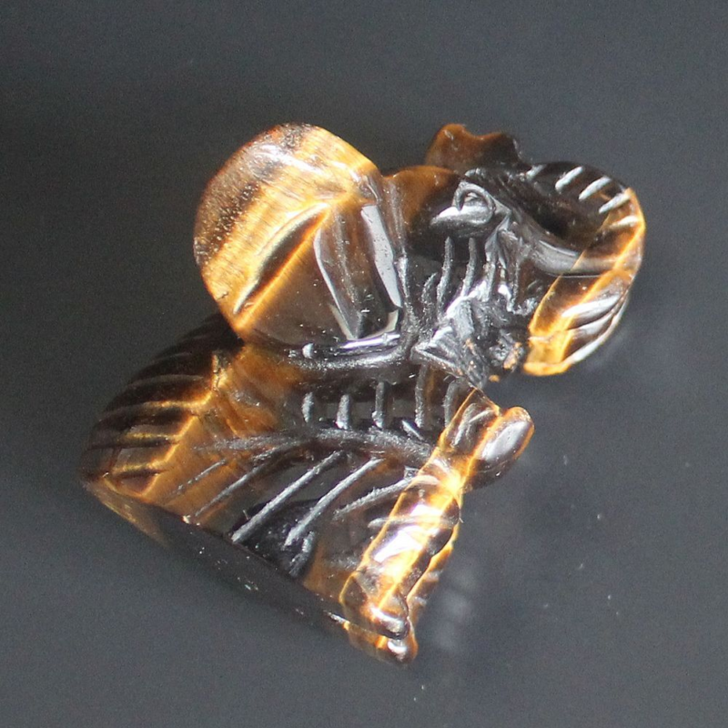 Carved gemstone crystal sitting elephant figurine animal carving home decor 2&apos;&apos;