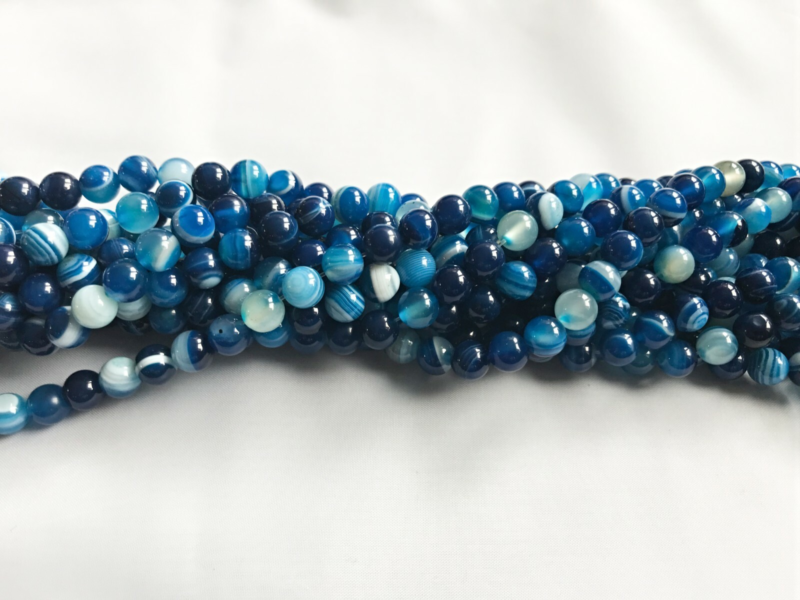 8mm Semi Precious Gemstone Rounds Beads for Jewellery Making (app. 46-50 beads)