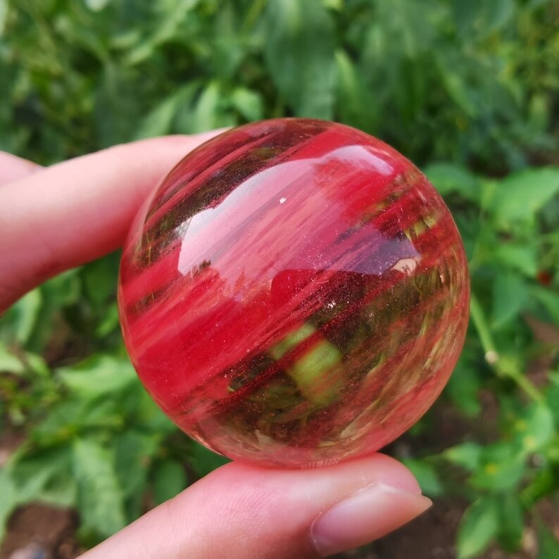 Melting stone Sphere smelting Quartz Heal Decoration Gifts Energy Crystals