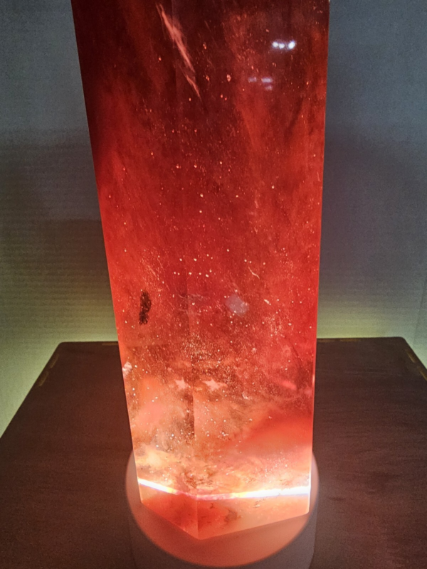6.6LB 13.1" Huge Red Smelt Melting Quartz Crystal Point Tower Polished Healing