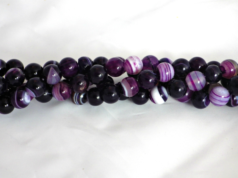8mm Semi Precious Gemstone Rounds Beads for Jewellery Making (app. 46-50 beads)