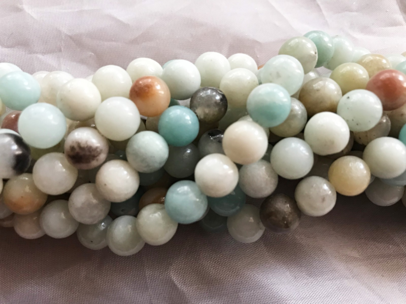 8mm Semi Precious Gemstone Rounds Beads for Jewellery Making (app. 46-50 beads)