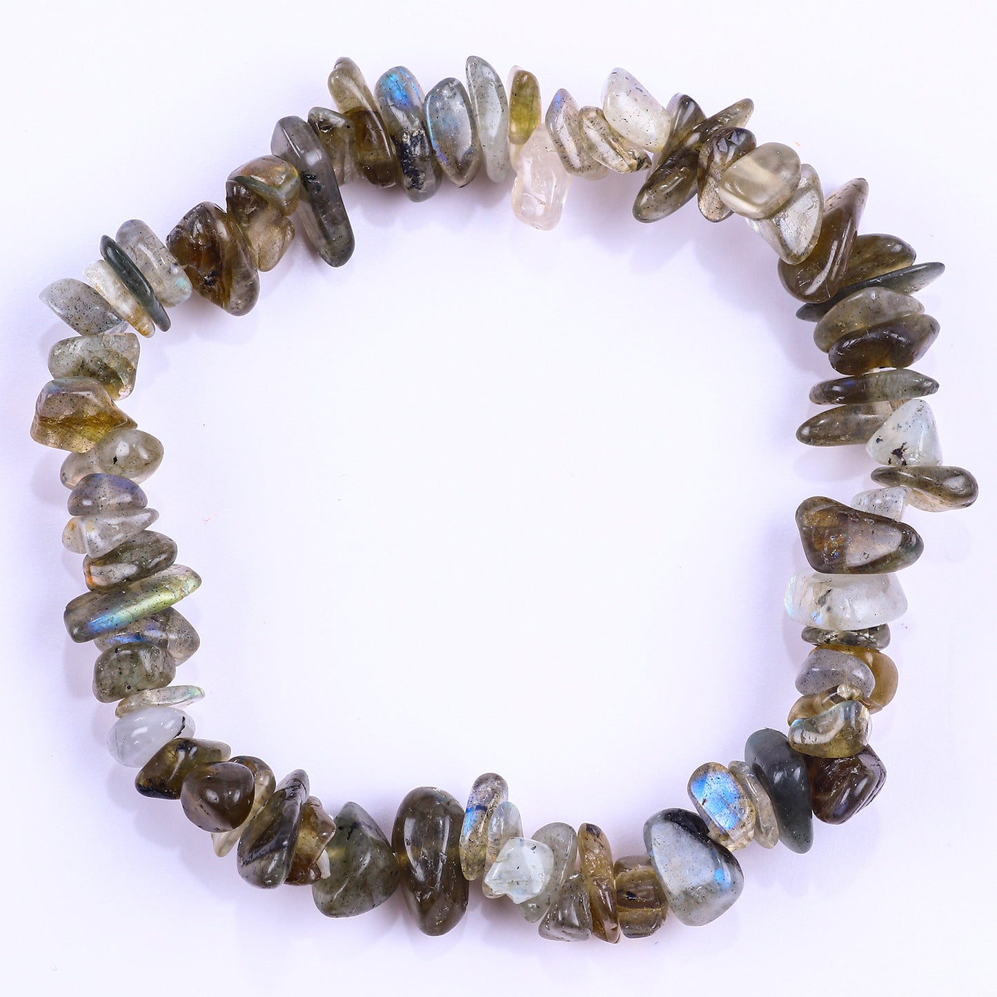 Natural Amethyst Pink Crystal Agate Gravel Bracelet Irregular Bracelet BohemianinsWind Elastic Bracelet