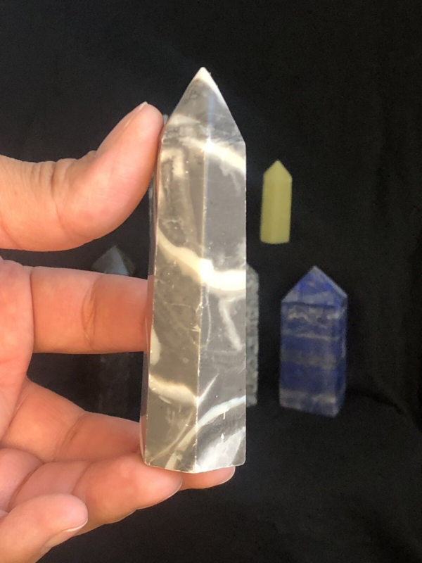 MIXED MATERIAL SET thousand Eye Jasper/Serpentine/Larvikit/Granite/Lapis Lazuli