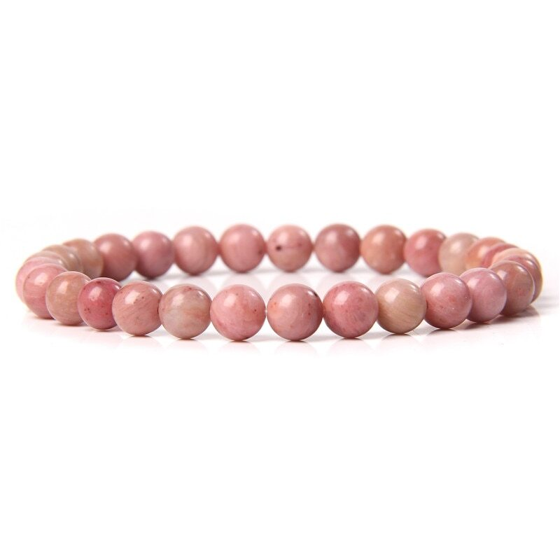 Handmade Natural 6mm Crystal Agates Stretch Bracelet for Women Men Jewelry Gifts