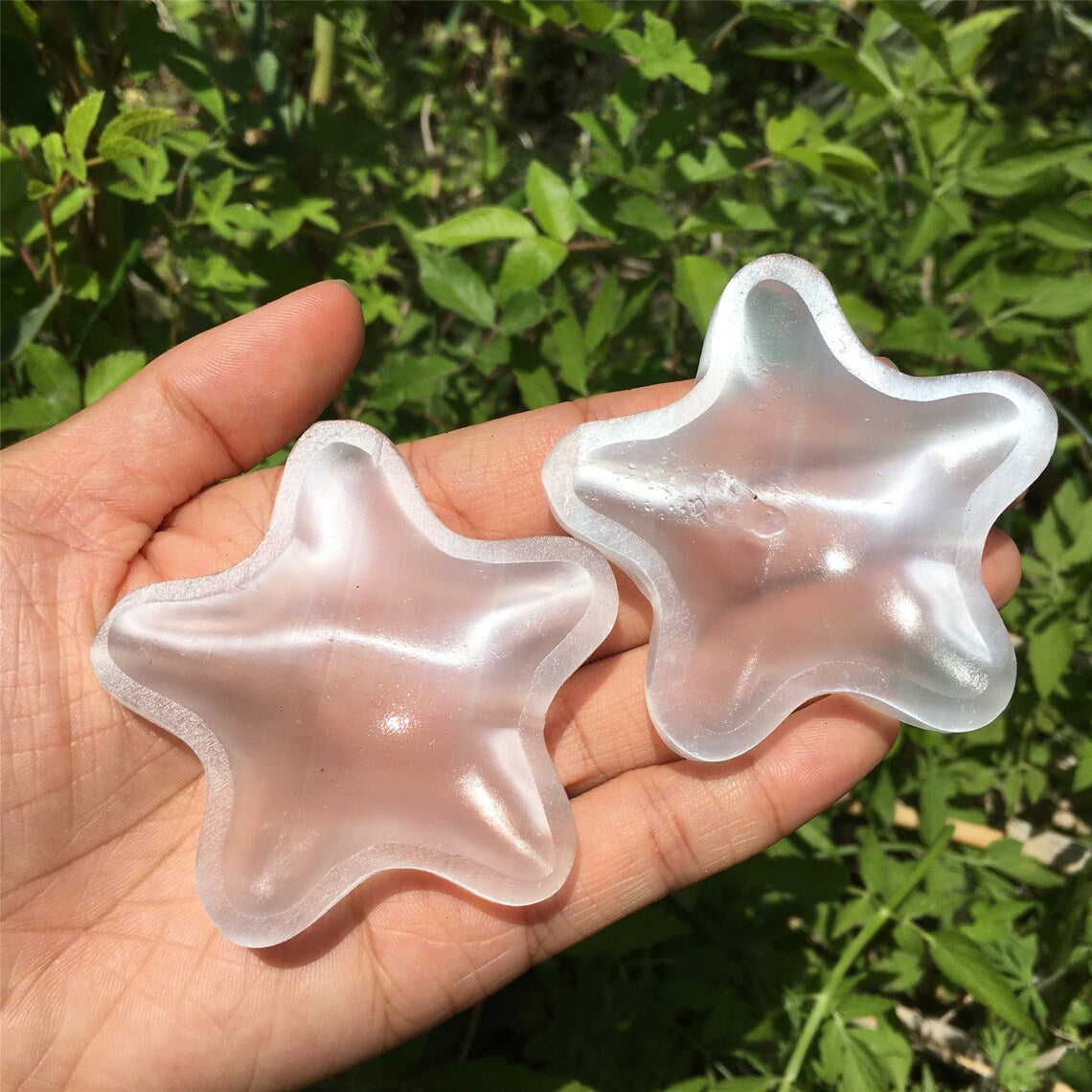 1PC Cenicero de estrella de selenita natural, Estrella de cristal de cuarzo, Cenicero de selenita, Curación de Reiki, Decoración del hogar, Regalos de cristal, Espécimen mineral 40g+