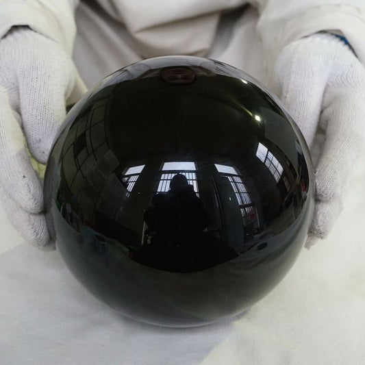 Natural High mineral obsidian crystal Sphere