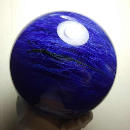 Esfera de cuarzo de alta calidad azul cielo Esfera de cuarzo de cristal de piedra de fundición azul
