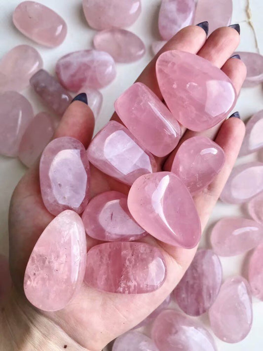 Piedra de cuarzo rosa