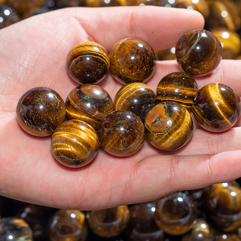 Natural crystal ball tiger eye magic ball