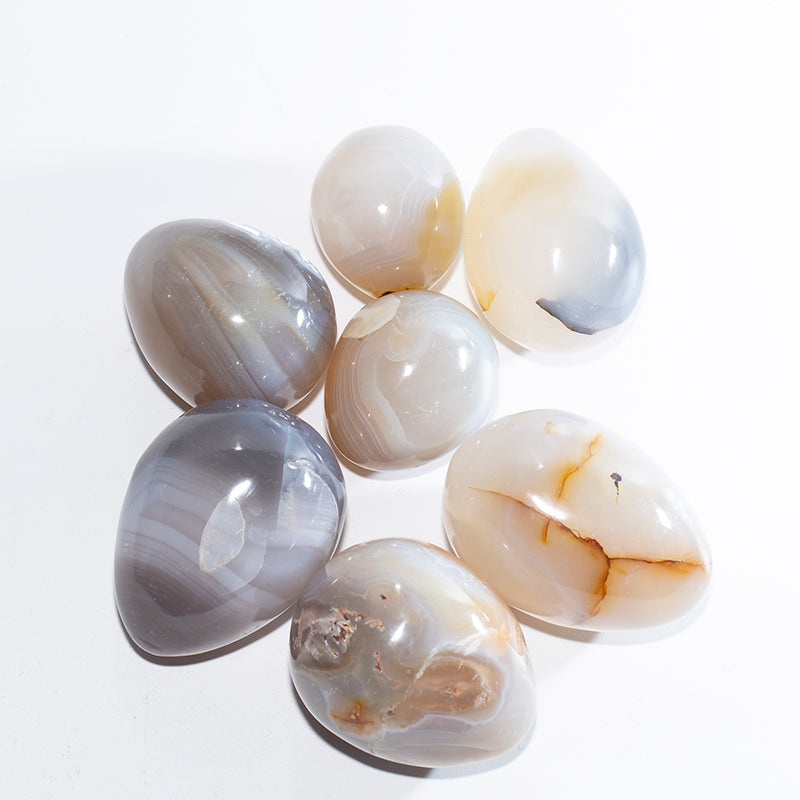 Agate crystal egg decoration