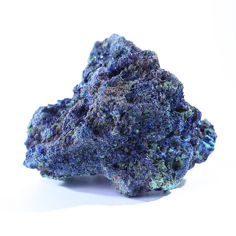 Natural azurite mineral stone crystal specimens rough stones